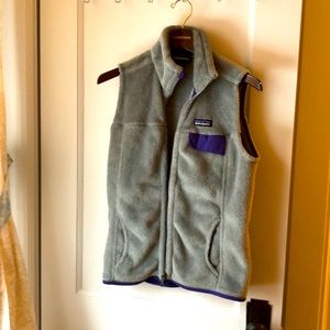 Patagonia vest purple / gray medium